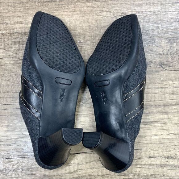 Aerosoles~Women’s~”In A Cinch”~Gray Fabric Upper Mules with Heels Slip On~Size 8 - Picture 8 of 10